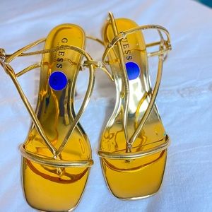 Women gold heels